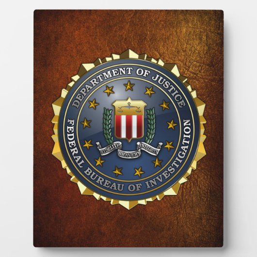 FBI Emblem Fotoplaat (Voorkant)