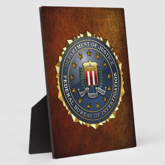 FBI Emblem Fotoplaat (Zijkant)