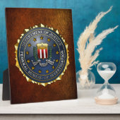 FBI Emblem Fotoplaat (Zijkant)