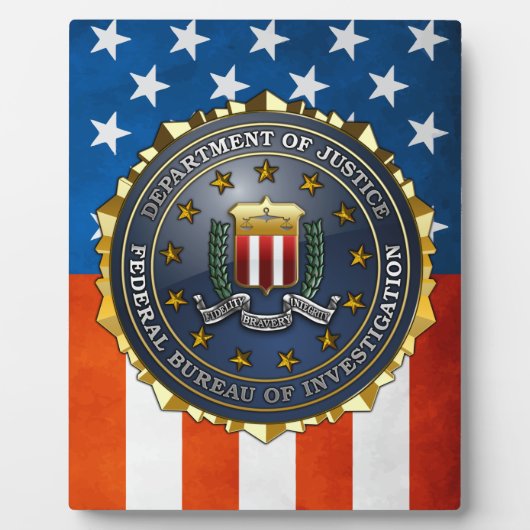 FBI Emblem Fotoplaat (Voorkant)
