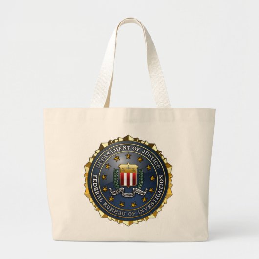 FBI Emblem Grote Tote Bag (Voorkant)