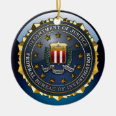 FBI Emblem Keramisch Ornament (Voorkant)
