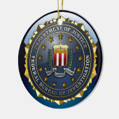 FBI Emblem Keramisch Ornament (Links)