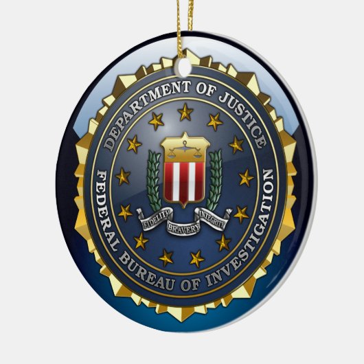 FBI Emblem Keramisch Ornament (Links)