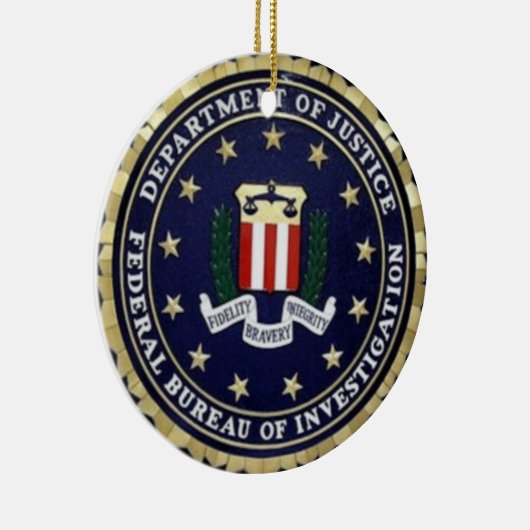 FBI Emblem Keramisch Ornament (Rechts)