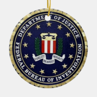 FBI Emblem Keramisch Ornament