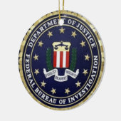 FBI Emblem Keramisch Ornament (Links)