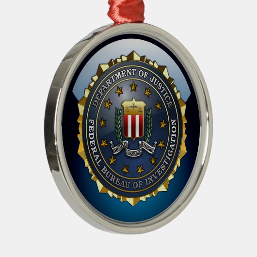 FBI Emblem Metalen Ornament (Rechts)