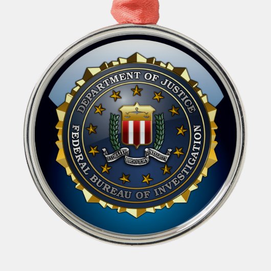 FBI Emblem Metalen Ornament (Voorkant)