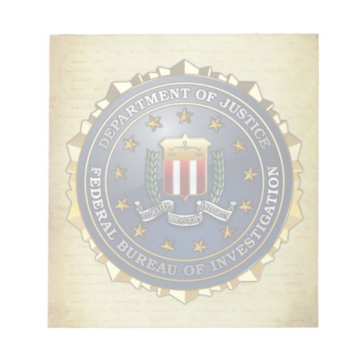 FBI Emblem Notitieblok (Voorkant)