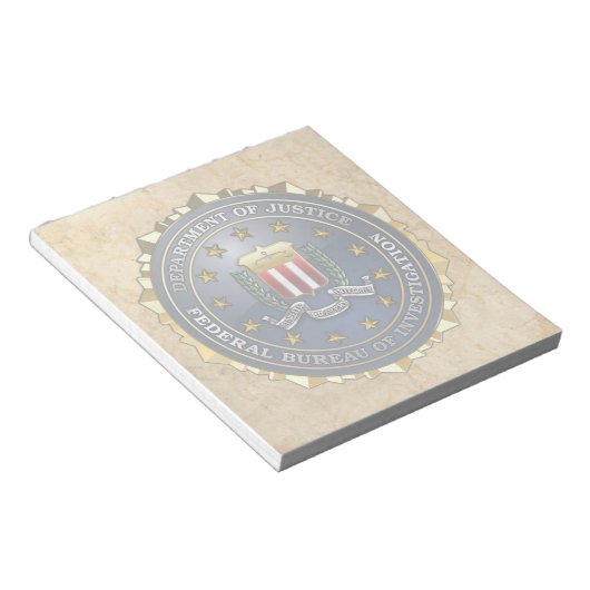 FBI Emblem Notitieblok (Schuin)