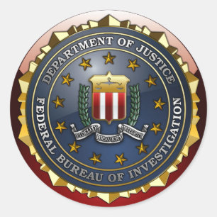 FBI Emblem Ronde Sticker