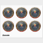 FBI Emblem Ronde Sticker (Vel)