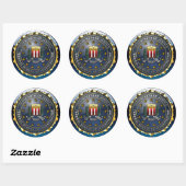 FBI Emblem Ronde Sticker (Vel)