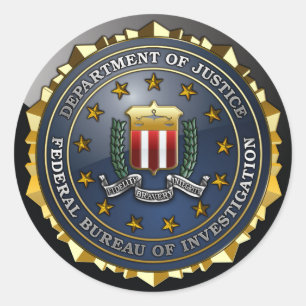 FBI Emblem Ronde Sticker