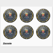FBI Emblem Ronde Sticker (Vel)