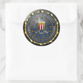 FBI Emblem Ronde Sticker (Tas)