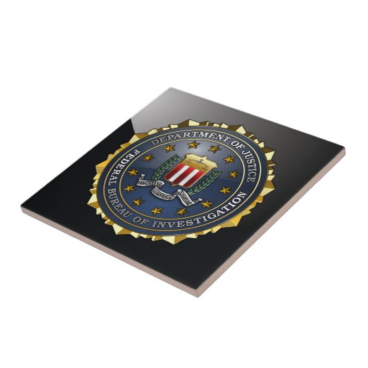 FBI Emblem Tegeltje (Zijkant)