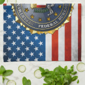 FBI Emblem Theedoek (Gevouwen)