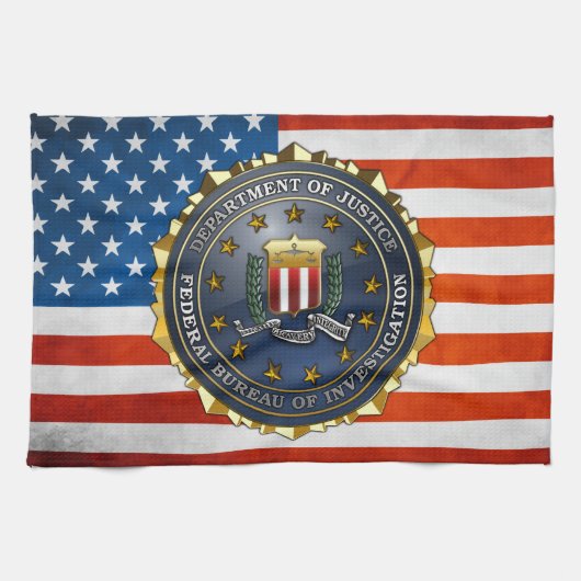 FBI Emblem Theedoek (Horizontaal)