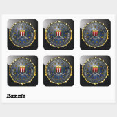 FBI Emblem Vierkante Sticker (Vel)