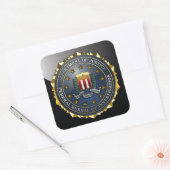 FBI Emblem Vierkante Sticker (Envelop)