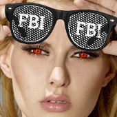 FBI FBI retro Shades / Fun Party Sunbril Retro Zonnebril