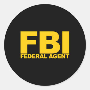 Fbi Federal Agent Ronde Sticker