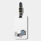 FBI Federal Burro of Investigation Donkey Cartoon Bagagelabel (Voorkant verticaal)