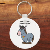 FBI Federal Burro of Investigation Donkey Cartoon Sleutelhanger (Voorkant)