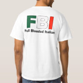 FBI Full Bloods Italiaans White Big Back T - Shirt (Achterkant)