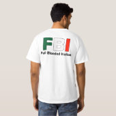 FBI Full Bloods Italiaans White Big Back T - Shirt (Achterkant volledig)