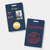 FBI geheim agent Badge (Voor- en achterkant)