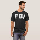 FBI Halloween Costume Federal Law Enforcement T-shirt (Voorkant volledig)