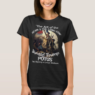 FBI ICE CBP Trump Kooi Vechtende Witte Lam Zwarte  T-shirt