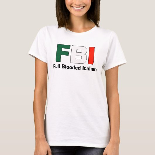 FBI: Italiaanse dames Spaghetti Top (gebrand) (Voorkant)
