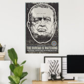 FBI J Edgar Hoover Propaganda Print (Thuiskantoor)