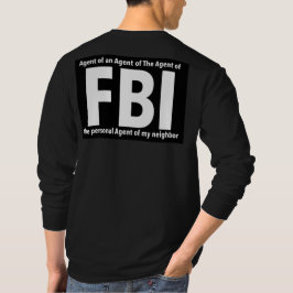 FBI Print Novelty: Humor ontwerp T-shirt
