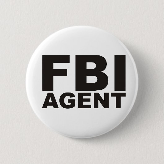 FBI-producten en -Design! Ronde Button 5,7 Cm (Voorkant)