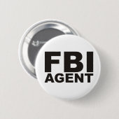 FBI-producten en -Design! Ronde Button 5,7 Cm (Voorkant /achterkant)