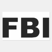 FBI RECHTHOEKIGE STICKER (Voorkant)