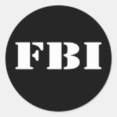 FBI RONDE STICKER (Voorkant)