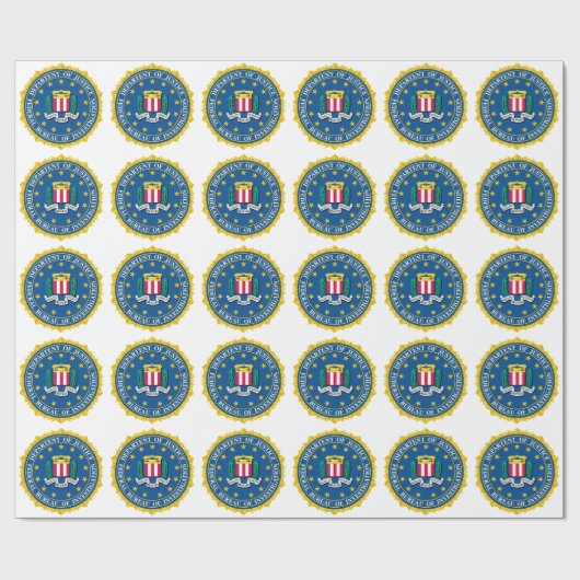 FBI Seal Cadeaupapier (Vlak)