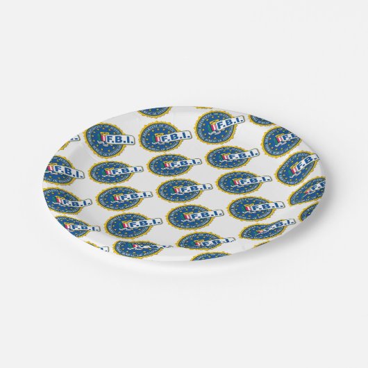 FBI Seal Mockup Papieren Bordje (Gekanteld)