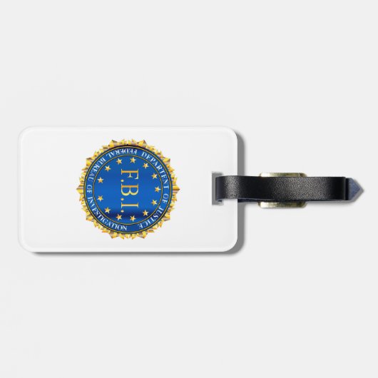 FBI Spoof Seal Bagagelabel (Achterkant horizontaal)