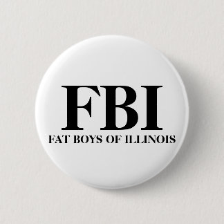 FBI, VETJES VAN ILLINOIS RONDE BUTTON 5,7 CM