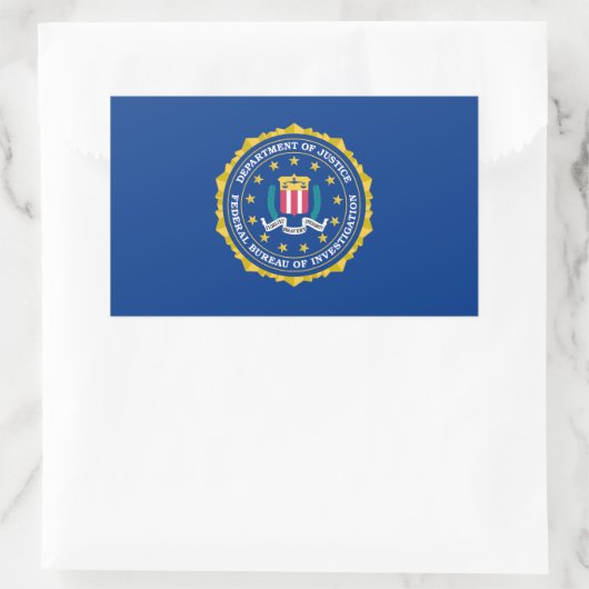 FBI-vlag Rechthoekige Sticker (Tas)