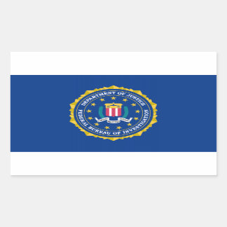 FBI-vlag Rechthoekige Sticker