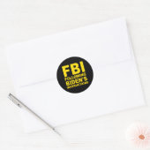 FBI volgt instructies van Biden Ronde Sticker (Envelop)