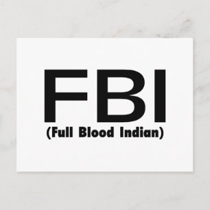 FBI volledig geblust Indiaas Briefkaart